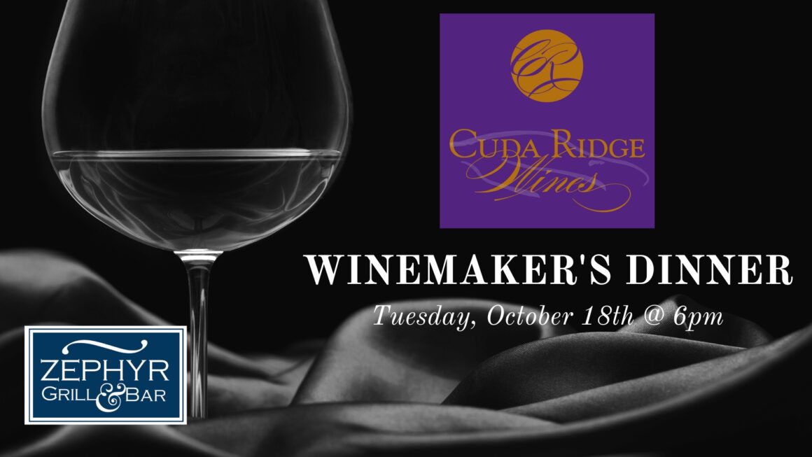 Cuda Ridge Winemaker’s Dinner